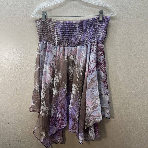 Vintage Y2K Wet Seal Hippie Smocked Fairy Boho Tube Babydoll Top Sz M DEADSTOCK - Picture 1 of 7